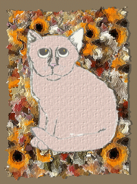 cat drawing by MScarsbrook copyright 2000